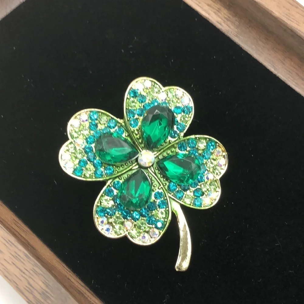 3/$25 Four Leaf Clover St. Patrick’s Day Pin Brooch Unisex